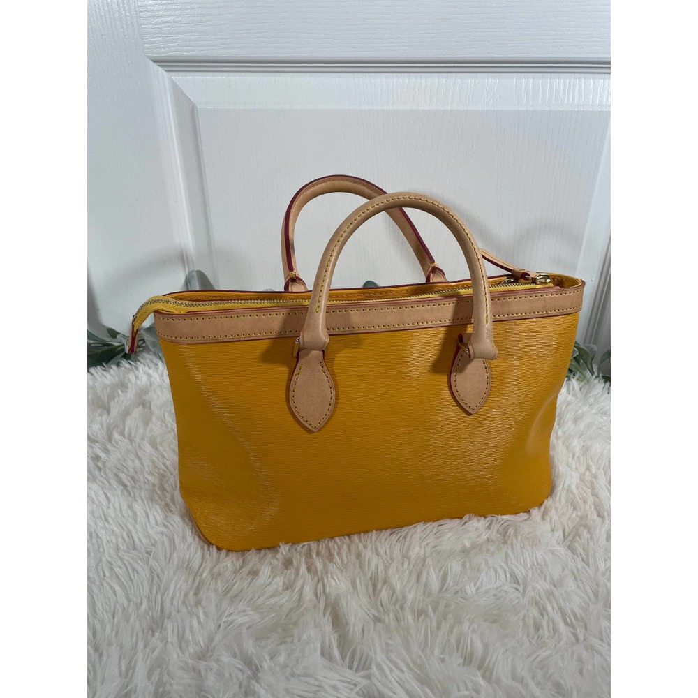 Dooney & Bourke Small Yellow Tote Bag - Picture 5 of 10